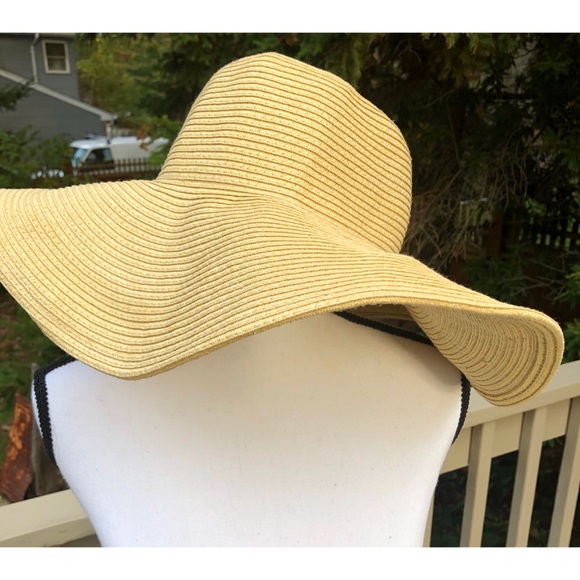 J Crew Factory Classic Straw Hat Floppy Beach Sun - Picture 2 of 6